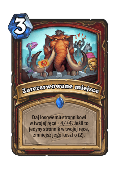 Zarezerwowane miejsce