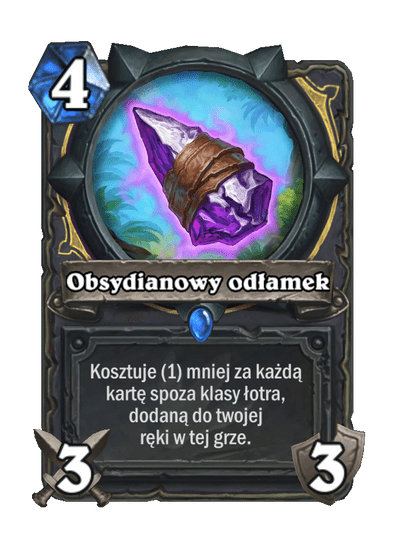 Obsydianowy odłamek