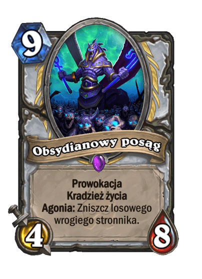 Obsydianowy posąg